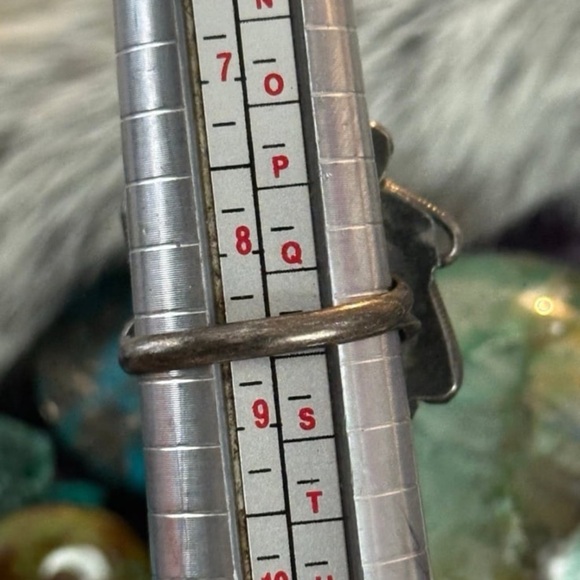 Turquoise vintage Navajo sterling silver ring - Picture 3 of 6